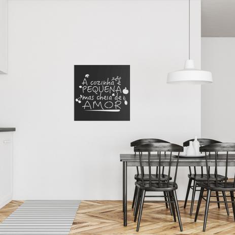 Quadro Decorativo Parede Cozinha A Cozinha É Pequena 60cm - Decoraê Menor preço em Quadro Decorativo Parede Cozinha A Cozinha É Pequena 60cm - Decoraê