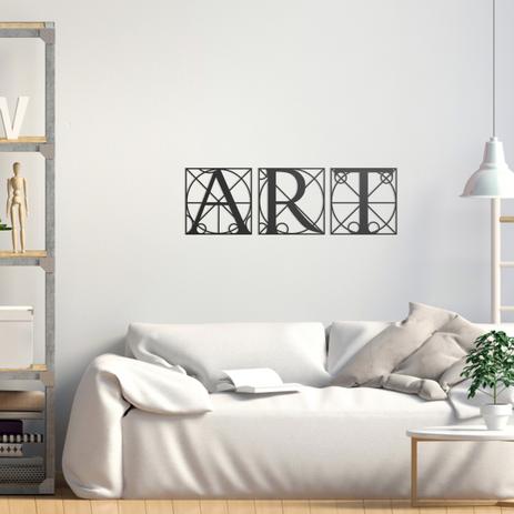 Quadro Decorativo Parede Escritas Art 60cm - Decoraê Menor preço em Quadro Decorativo Parede Escritas Art 60cm - Decoraê