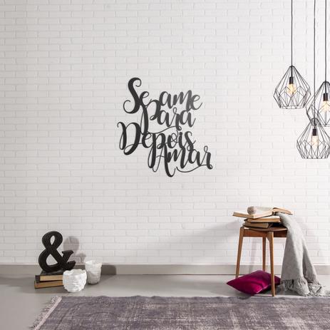 Quadro Decorativo Parede Escritas Se Ame Para Depois 60cm - Decoraê Menor preço em Quadro Decorativo Parede Escritas Se Ame Para Depois 60cm - Decoraê
