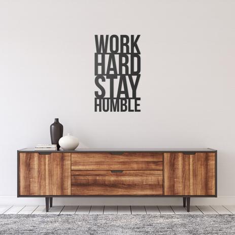 Quadro Decorativo Parede Escritas Work Hard 60cm - Decoraê Menor preço em Quadro Decorativo Parede Escritas Work Hard 60cm - Decoraê