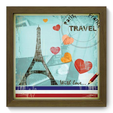 Quadro Decorativo - Paris - 22cm x 22cm - 007qdmm - Allodi Menor preço em Quadro Decorativo - Paris - 22cm x 22cm - 007qdmm - Allodi