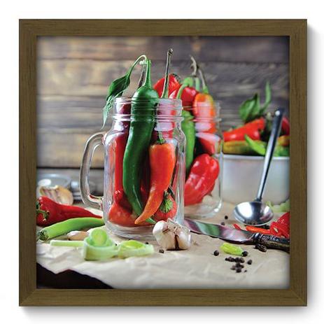 Quadro Decorativo - Pimentas - 33cm x 33cm - 267qdcm - Allodi é boa?