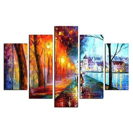 Quadro decorativo pintura casal na chuva em mdf - Rcs decorações Menor preço em Quadro decorativo pintura casal na chuva em mdf - Rcs decorações