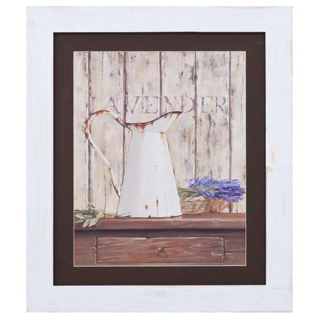 Quadro Decorativo Planta Lavanda e Jarro Velho 60x70cm - Decore pronto Menor preço em Quadro Decorativo Planta Lavanda e Jarro Velho 60x70cm - Decore pronto