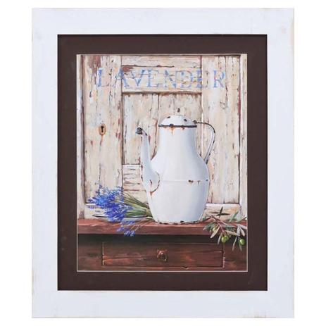 Quadro Decorativo Planta Lavanda e Jarro Velho 60x70cm DP0201 - Decore pronto Menor preço em Quadro Decorativo Planta Lavanda e Jarro Velho 60x70cm DP0201 - Decore pronto