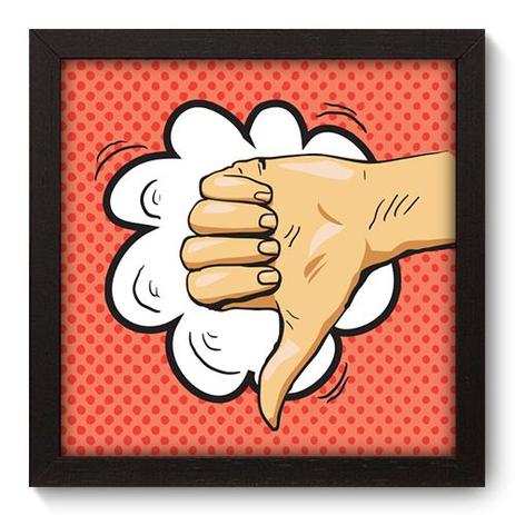 Quadro Decorativo - Pop Art - 22cm x 22cm - 162qdvp - Allodi é boa?