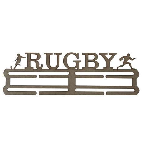 Quadro Decorativo Porta Medalhas MDF Cru 39x12 Rugby - DRossi Menor preço em Quadro Decorativo Porta Medalhas MDF Cru 39x12 Rugby - DRossi