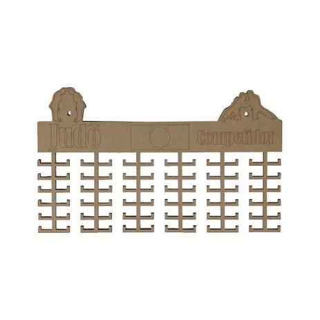 Quadro Decorativo Porta Medalhas MDF Cru 60x35 Judô - DRossi Menor preço em Quadro Decorativo Porta Medalhas MDF Cru 60x35 Judô - DRossi