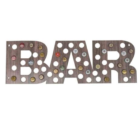 Quadro Decorativo Porta Tampinhas MDF Madeira Vertical 25x75 BAR - DRossi é boa?