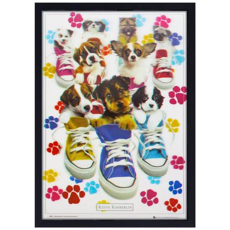 Quadro Decorativo Poster 3D Dogs Filhotes 50x70cm - Decore pronto Menor preço em Quadro Decorativo Poster 3D Dogs Filhotes 50x70cm - Decore pronto