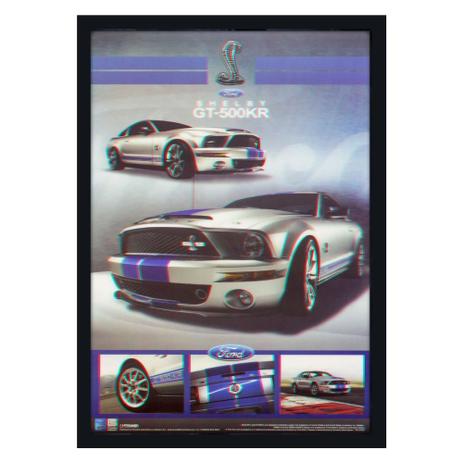 Quadro Decorativo Poster 3D Ford Shelby GT500KR 50x70cm - Decore pronto Menor preço em Quadro Decorativo Poster 3D Ford Shelby GT500KR 50x70cm - Decore pronto