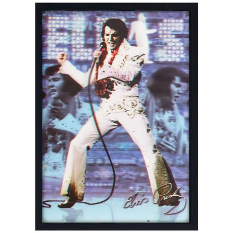 Quadro Decorativo Poster 3D Show Elvis Presley 50x70cm - Decore pronto Menor preço em Quadro Decorativo Poster 3D Show Elvis Presley 50x70cm - Decore pronto