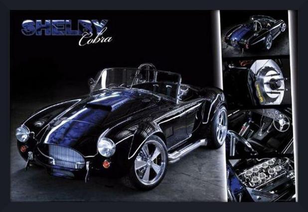 Quadro Decorativo Poster com Moldura Shelby Cobra 94x64cm - Decore pronto Menor preço em Quadro Decorativo Poster com Moldura Shelby Cobra 94x64cm - Decore pronto