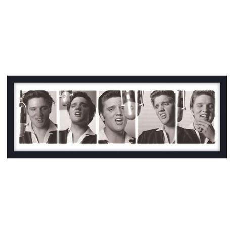 Quadro Decorativo Poster Elvis Presley Cantando em Estúdio s/ Vidro 90x30cm - Decore pronto Menor preço em Quadro Decorativo Poster Elvis Presley Cantando em Estúdio s/ Vidro 90x30cm - Decore pronto