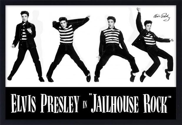 Quadro Decorativo Poster Elvis Presley in Jailhouse Rock s/ Vidro 90x60cm - Decore pronto Menor preço em Quadro Decorativo Poster Elvis Presley in Jailhouse Rock s/ Vidro 90x60cm - Decore pronto