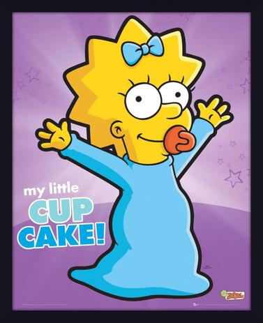 Quadro Decorativo Poster Emoldurado Maggie Simpson 40x50cm - Decore pronto Menor preço em Quadro Decorativo Poster Emoldurado Maggie Simpson 40x50cm - Decore pronto
