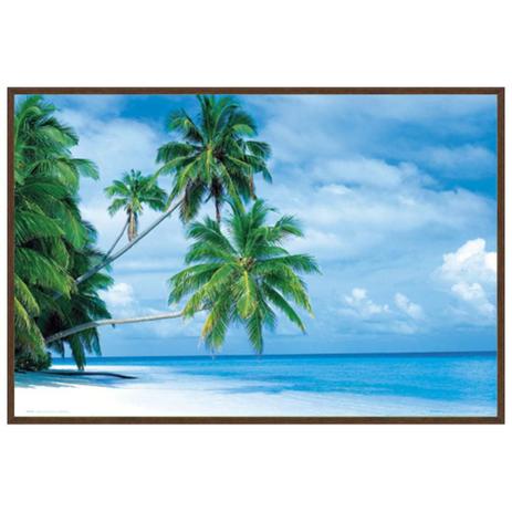 Quadro Decorativo Poster Emoldurado Praia Agua Cristalina 90x60cm - Decore pronto Menor preço em Quadro Decorativo Poster Emoldurado Praia Agua Cristalina 90x60cm - Decore pronto