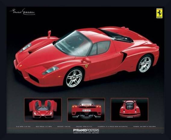 Quadro Decorativo Poster Ferrari Enzo s/ Vidro 50x40cm - Decore pronto Menor preço em Quadro Decorativo Poster Ferrari Enzo s/ Vidro 50x40cm - Decore pronto
