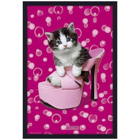 Quadro Decorativo Poster Filhote de Gato Dentro de Sapato 60x90cm - Decore pronto Menor preço em Quadro Decorativo Poster Filhote de Gato Dentro de Sapato 60x90cm - Decore pronto
