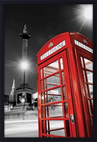 Quadro Decorativo Poster Londres Telephone Box s/ Vidro 60x90cm - Decore pronto Menor preço em Quadro Decorativo Poster Londres Telephone Box s/ Vidro 60x90cm - Decore pronto