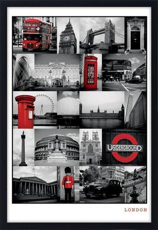 Quadro Decorativo Poster s/ Vidro Pontos Turísticos de Londres 60x90cm - Decore pronto Menor preço em Quadro Decorativo Poster s/ Vidro Pontos Turísticos de Londres 60x90cm - Decore pronto