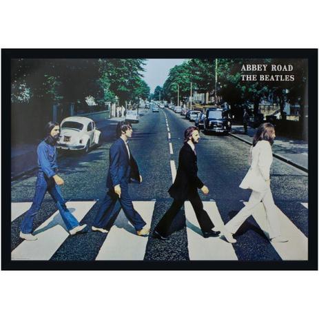 Quadro Decorativo Poster The Beatles Abbey Road s/ Vidro 90x60cm - Decore pronto Menor preço em Quadro Decorativo Poster The Beatles Abbey Road s/ Vidro 90x60cm - Decore pronto