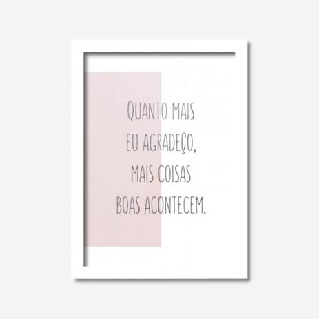 Quadro Decorativo Quanto Mais Eu Agradeço 45cmx33cm Los Quadros Branco Menor preço em Quadro Decorativo Quanto Mais Eu Agradeço 45cmx33cm Los Quadros Branco