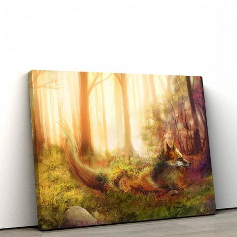 Quadro Decorativo Raposa na Floresta 60x90cm Sala ou Quarto - Artplex é boa?