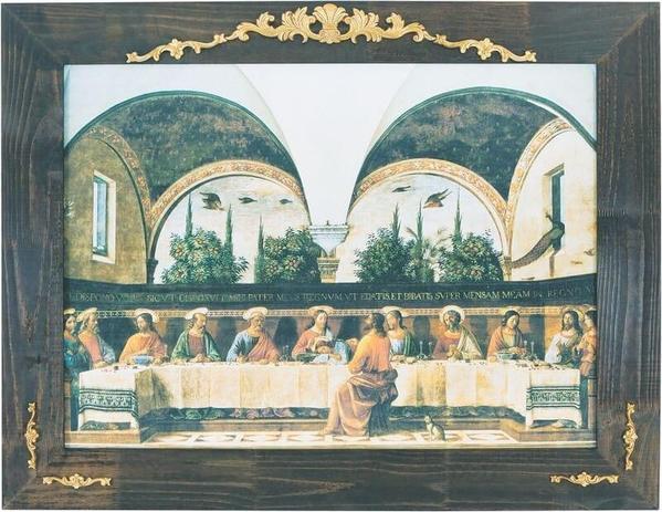 Quadro Decorativo Religioso A Última Ceia de Domenico Ghirlandaio 120x100cm - Decore pronto Menor preço em Quadro Decorativo Religioso A Última Ceia de Domenico Ghirlandaio 120x100cm - Decore pronto
