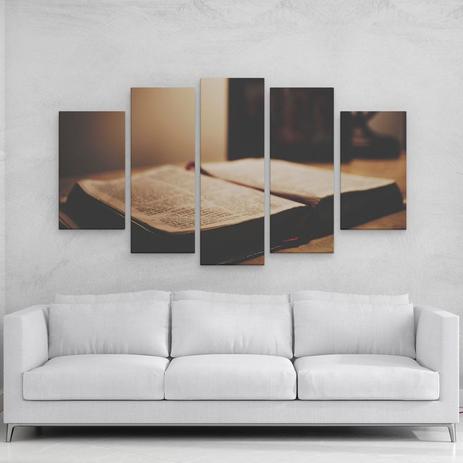 Quadro decorativo Religioso Bíblia Sagrada em mdf - Rcs decorações Menor preço em Quadro decorativo Religioso Bíblia Sagrada em mdf - Rcs decorações
