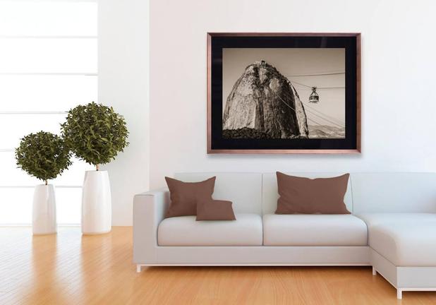 Quadro Decorativo Rio de Janeiro Pão de Açúcar Tom Sépia 100x80cm - Decore pronto Menor preço em Quadro Decorativo Rio de Janeiro Pão de Açúcar Tom Sépia 100x80cm - Decore pronto