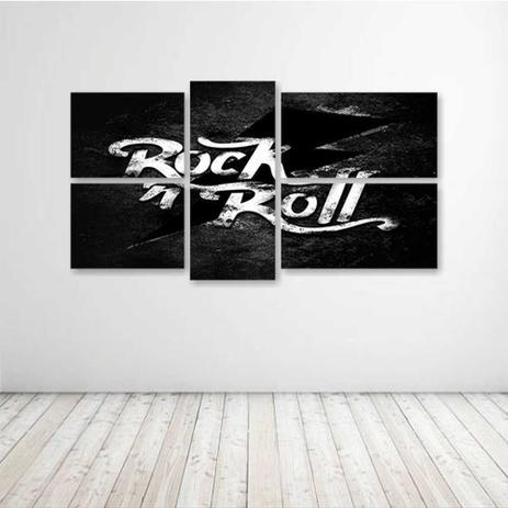Quadro Decorativo Rock N Roll 2 Composto De 5 Quadros Decormob Quadro Decorativo Magazine Luiza