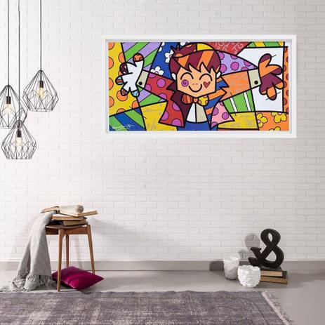 Quadro Decorativo Romero Britto Hug Too Grande - Decore pronto Menor preço em Quadro Decorativo Romero Britto Hug Too Grande - Decore pronto