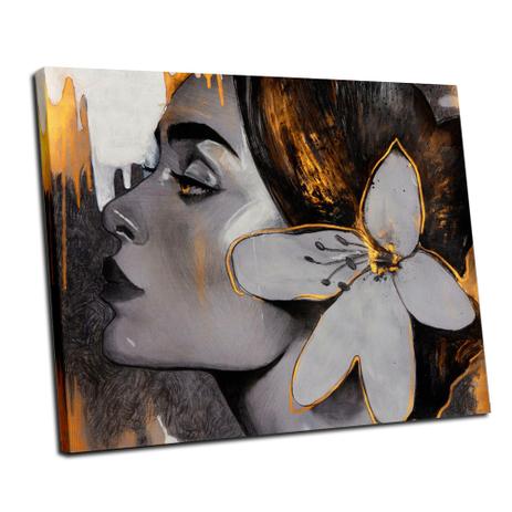 Quadro Decorativo Rosto Mulher Branco e Preto 50x70 - Martinelli Quadros Menor preço em Quadro Decorativo Rosto Mulher Branco e Preto 50x70 - Martinelli Quadros