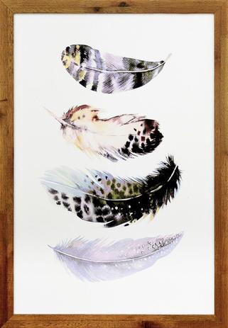 Quadro Decorativo Rústico Ilustração Penas Coloridas 40x60cm - Decore pronto Menor preço em Quadro Decorativo Rústico Ilustração Penas Coloridas 40x60cm - Decore pronto
