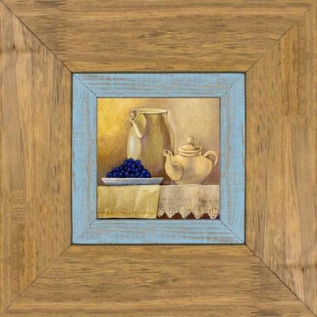 Quadro Decorativo Rústico Mesa com Bule e Jarra 40x40cm - Decore pronto Menor preço em Quadro Decorativo Rústico Mesa com Bule e Jarra 40x40cm - Decore pronto
