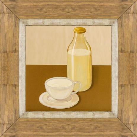 Quadro Decorativo Rústico Xícara e Garrafa de Leite 40x40cm - Decore pronto Menor preço em Quadro Decorativo Rústico Xícara e Garrafa de Leite 40x40cm - Decore pronto