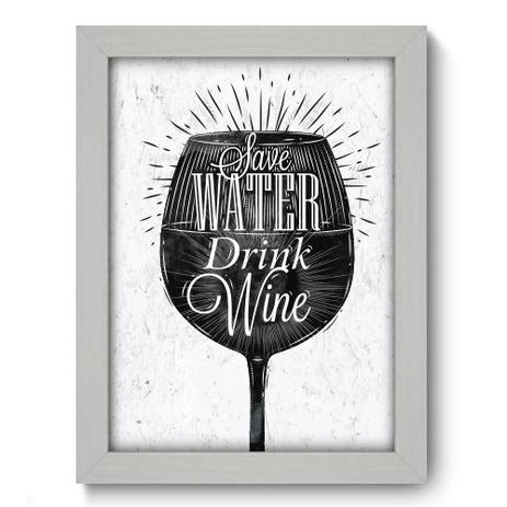 Quadro Decorativo - Save Water - 19cm x 25cm - 040qdrb - Allodi Menor preço em Quadro Decorativo - Save Water - 19cm x 25cm - 040qdrb - Allodi