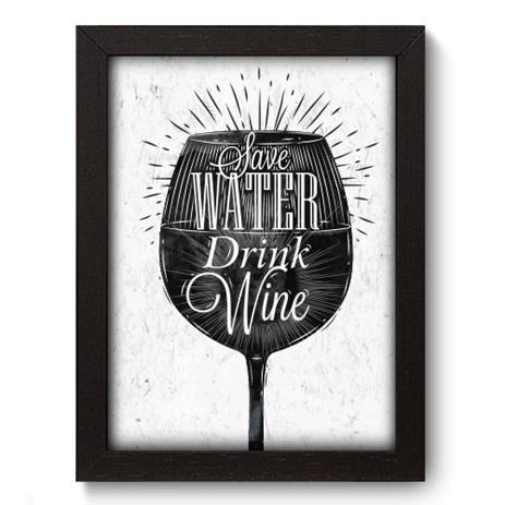Quadro Decorativo - Save Water - 19cm x 25cm - 040qdrp - Allodi Menor preço em Quadro Decorativo - Save Water - 19cm x 25cm - 040qdrp - Allodi