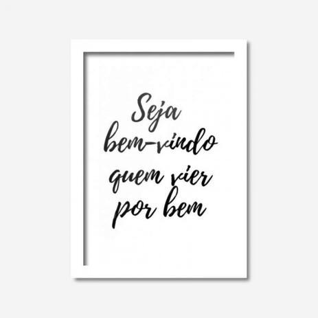 Quadro Decorativo Seja Bem Vindo Los Quadros Branco é boa?