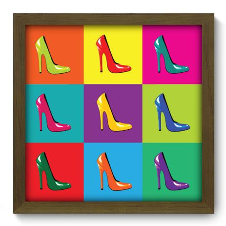 Menor preço em Quadro Decorativo - Shoes - 33cm x 33cm - 028qdvm - Allodi