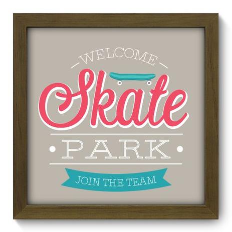 Quadro Decorativo - Skate Park - 22cm x 22cm - 007qdem - Allodi Menor preço em Quadro Decorativo - Skate Park - 22cm x 22cm - 007qdem - Allodi