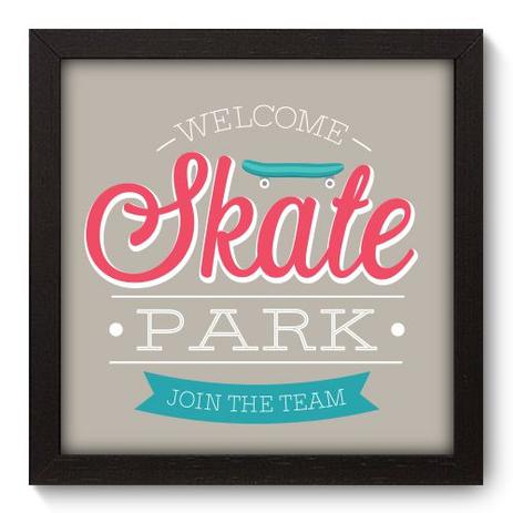 Quadro Decorativo - Skate Park - 22cm x 22cm - 007qdep - Allodi Menor preço em Quadro Decorativo - Skate Park - 22cm x 22cm - 007qdep - Allodi