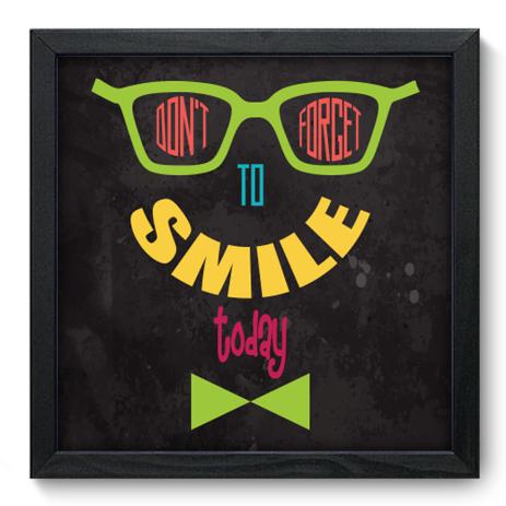 Quadro Decorativo - Smile - 33cm x 33cm - 032qdrp - Allodi Menor preço em Quadro Decorativo - Smile - 33cm x 33cm - 032qdrp - Allodi