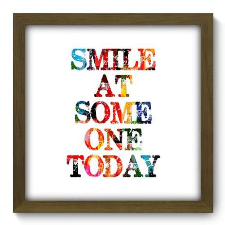 Quadro Decorativo - Smile - 33cm x 33cm - 169qdrm - Allodi Menor preço em Quadro Decorativo - Smile - 33cm x 33cm - 169qdrm - Allodi