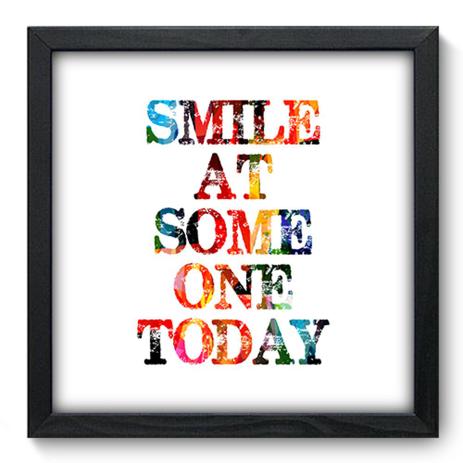 Quadro Decorativo - Smile - 33cm x 33cm - 169qdrp - Allodi Menor preço em Quadro Decorativo - Smile - 33cm x 33cm - 169qdrp - Allodi