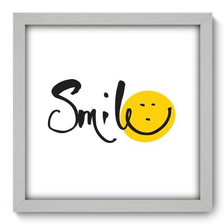 Quadro Decorativo - Smile - 33cm x 33cm - 177qdrb - Allodi Menor preço em Quadro Decorativo - Smile - 33cm x 33cm - 177qdrb - Allodi