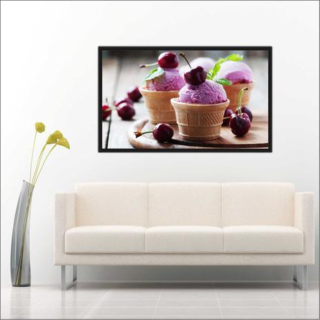 Quadro Decorativo Sorveterias Sorvete Gourmet Com Moldura TT16 - Vital é boa?