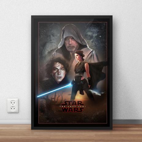 Quadro Decorativo Star Wars - O Ultimo Jedi 2 - Carmélia personalizados Menor preço em Quadro Decorativo Star Wars - O Ultimo Jedi 2 - Carmélia personalizados