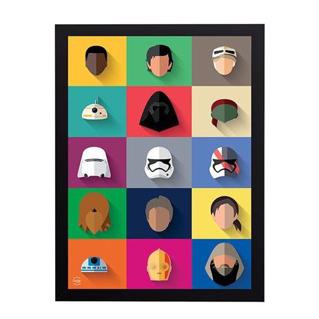 Quadro Decorativo Star Wars O Último Jedi 33x45cm - Cantaki Menor preço em Quadro Decorativo Star Wars O Último Jedi 33x45cm - Cantaki